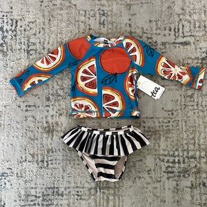 NWT - Tea Rashguard swimsuit set